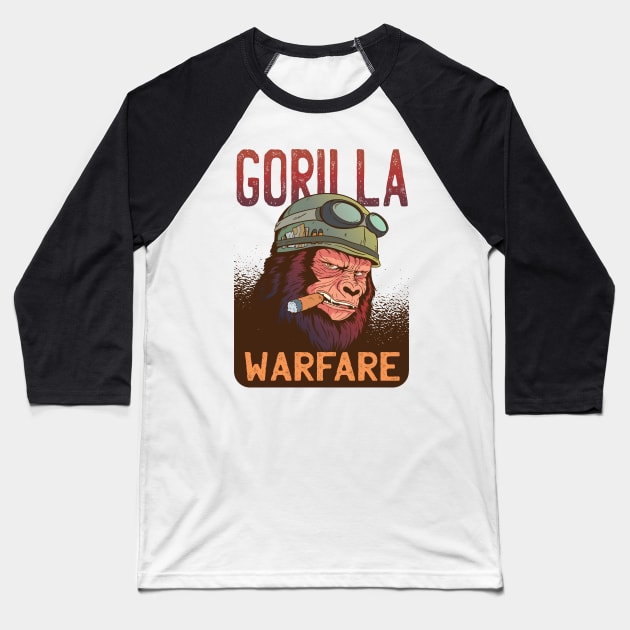 GORILLA WARFARE Baseball T-Shirt by jasebro